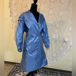 80s Blue Rain Coat